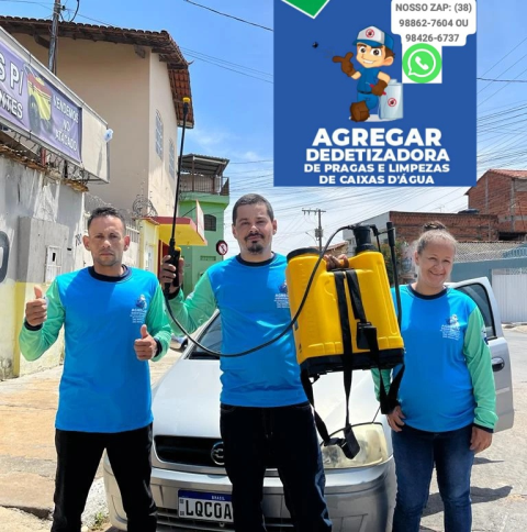 DEDETIZAÇÃO DE PRAGAS AGREGAR E LIMPEZAS DE CAIXAS D'ÁGUA